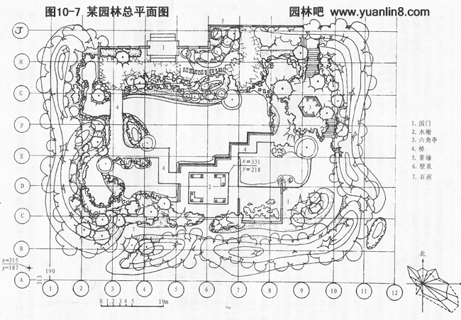 某园林总平面图