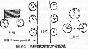 规则式左右对称式