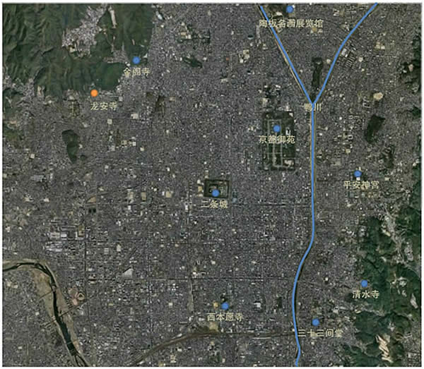 日本枯山水园林经典之作-龙安寺方丈庭院