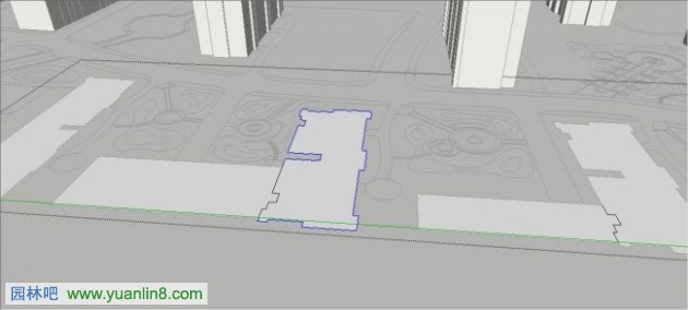 [SU教程]景观模型中的建筑体块简单高效建模方法