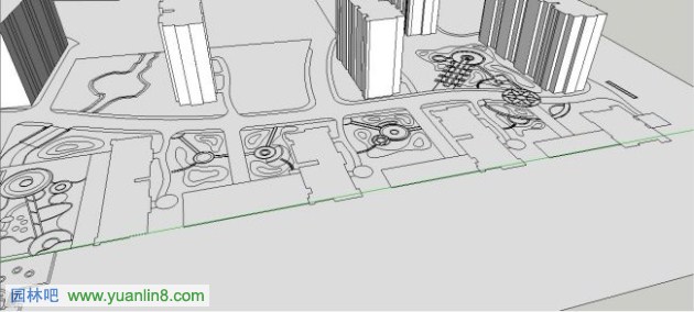 [SU教程]景观模型中的建筑体块简单高效建模方法