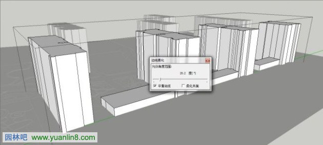 [SU教程]景观模型中的建筑体块简单高效建模方法