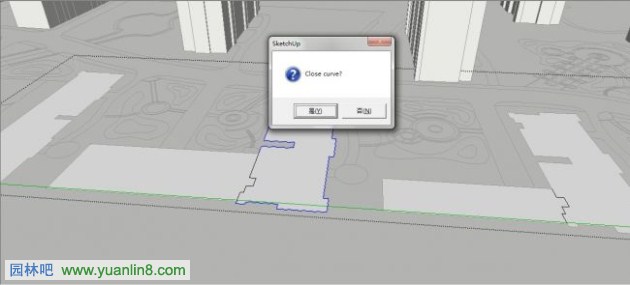 [SU教程]景观模型中的建筑体块简单高效建模方法