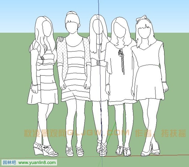[SU教程]自己动手做SketchUp人物模型