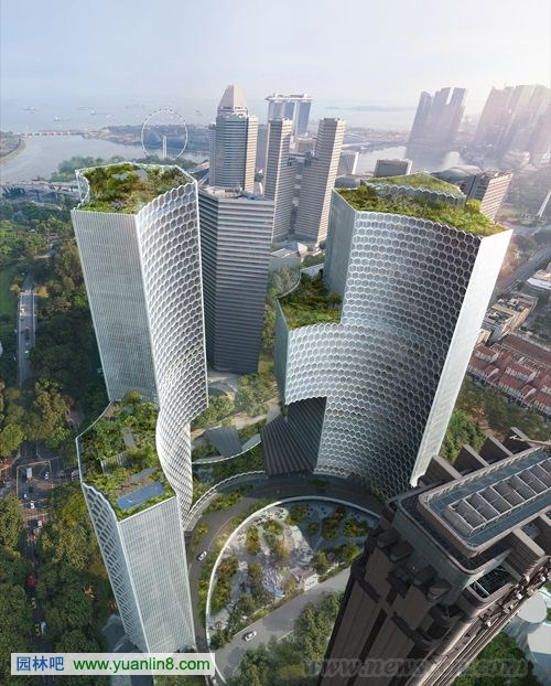 大裤衩建筑师推新作 新加坡双景坊